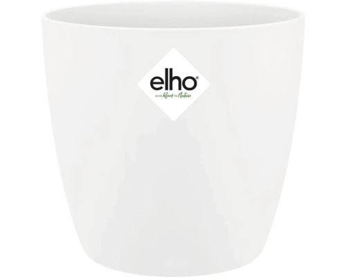 Übertopf elho Brussels Kunststoff Ø 10,5 cm weiß Blumentopf aus Kunststoff