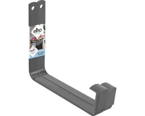 Kit de 2 supports muraux pour Barcelona anthracite Support de jardinière en métal pour fixation murale
