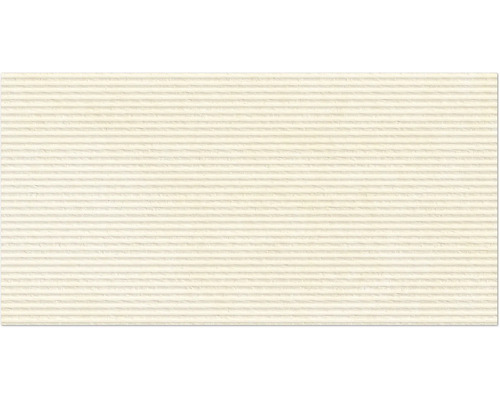 Carreau mural décoratif avec structure horizontale rainurée