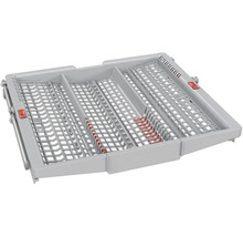 Panier de lave-vaisselle avec picots rabattables variables