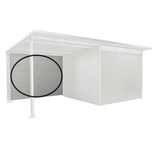 Paroi latérale de carport métallique pour montage mural