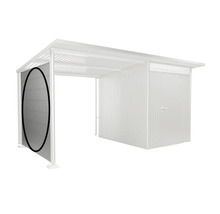 Image d'un abri voiture avec paroi latérale