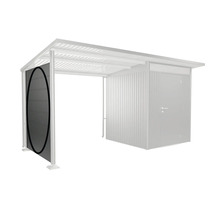 Carport en acier avec élément de paroi latérale