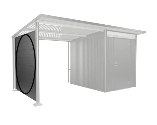 Garage à vélos couverte avec paroi latérale pour le stockage des vélos