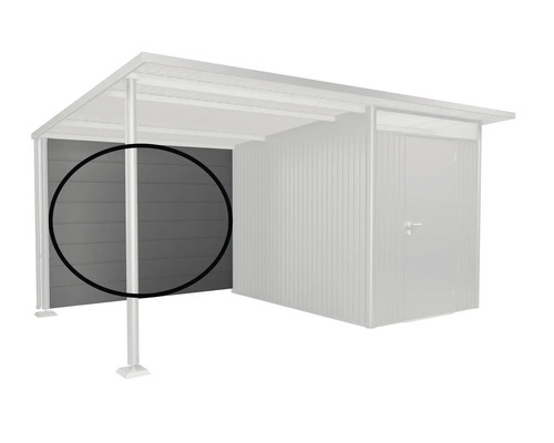 Paroi latérale pour cabanon de jardin en bois