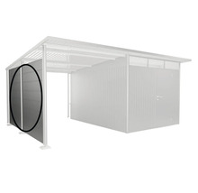 Espace de stockage avec paroi latérale métallique