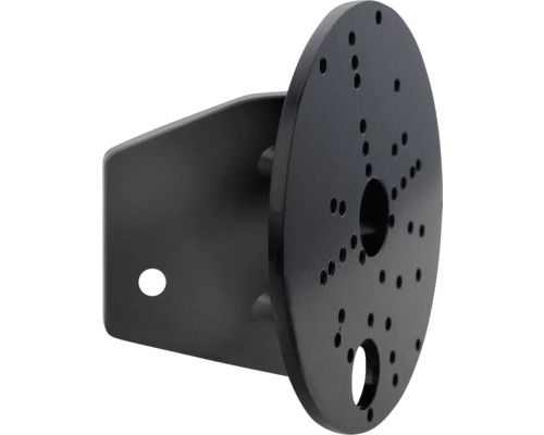 Eckanbindung für Außenleuchten schwarz Schwenkarmhalterung aus Metall