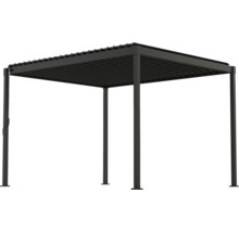 Pergola autoportante avec toit à lamelles pour le jardin