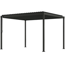 Pergola de jardin autoportante avec toit à lamelles