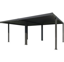 Pavillon mit rechteckigem Dach und Stützpfosten