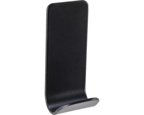 Crochets adhésifs form&style OLI noir mat avec patin adhésif 3M Crochet mural noir simple