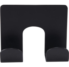 Support papier toilette noir pour montage mural