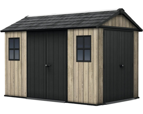 Gartenschuppen aus Holz mit Doppeltür und Fenster