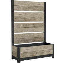 Hochbeet mit Rankgitter aus Holzimitat