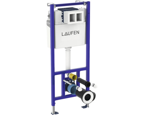 Réservoir de chasse d'eau Laufen avec cadre pour installation en applique