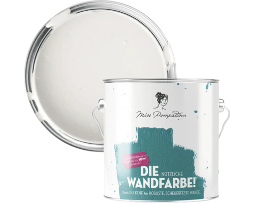 Farbeimer Miss Pompadour Wandfarbe mit geöffnetem Deckel