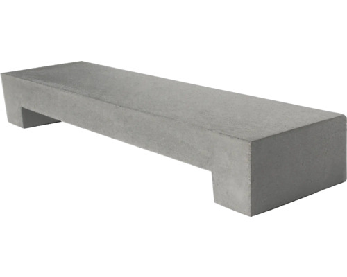 Graue Betonbank für den Aussenbereich