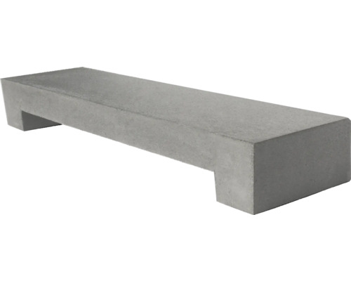 Graue Betonbordüre