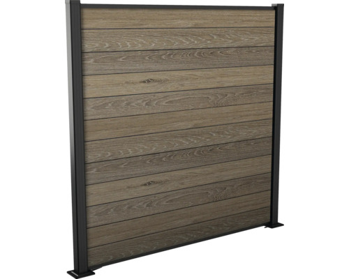 Paravent imitation bois avec cadre noir