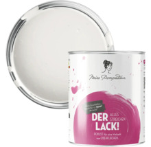 Dose mit Lack der Marke Miss Pompadour mit geöffnetem Deckel