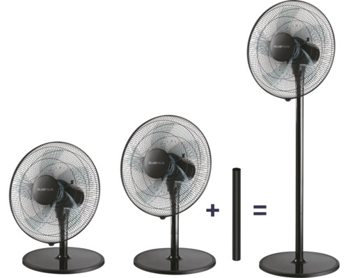 Ventilateur avec différentes hauteurs de montage