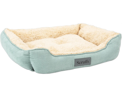 Panier pour chien avec surface de couchage douce et logo Scruffs