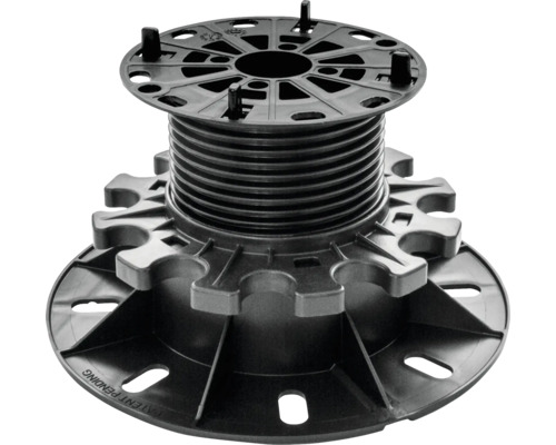 FLAIRSTONE Terrassenlager 60 - 115 mm mit Kreuzfuge Verstellfuß für Terrassendielen