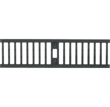 Logo ACO. Grille de drainage en plastique.