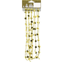 Goldfarbene Sternengirlande als Weihnachtsdekoration