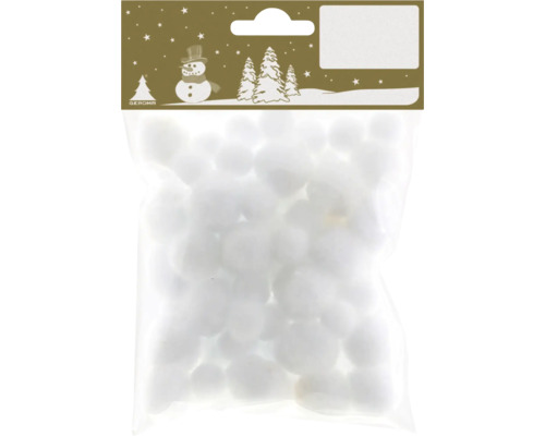 Packung mit Dekoschneebällen