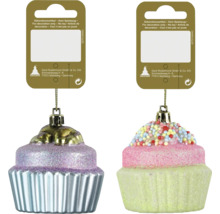 Deux suspensions décoratives cupcake pour l'intérieur