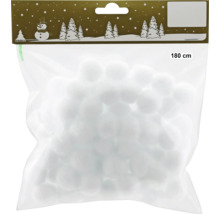 Emballage de boules de neige décoratives de 180 centimètres de long