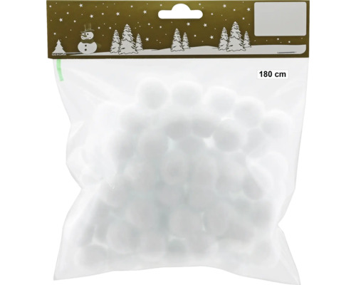 Emballage de boules de neige décoratives de 180 centimètres de long