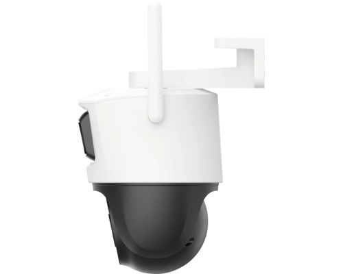 Caméra de surveillance avec antenne et support mural