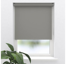 Graues Rollo am Fenster mit Kettenzug