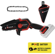 Tronçonneuse à batterie Einhell avec chaîne, batterie et étui de transport. Batterie et chargeur non inclus.