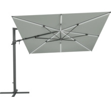 Parasol déporté avec éclairage pour le jardin
