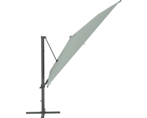 Parasol déporté avec support pour le jardin