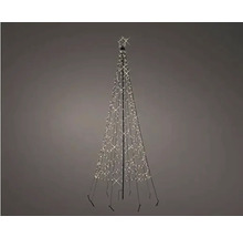 Arbre lumineux décoratif avec étoile pour l'intérieur et l'extérieur