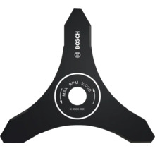 Bosch Logo auf einem Rasentrimmermesser