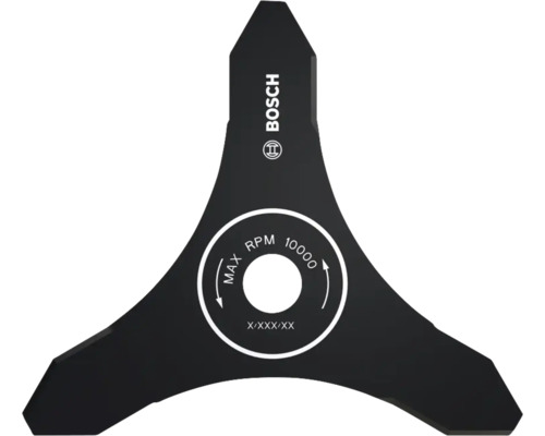 Bosch Logo auf einem Rasentrimmermesser