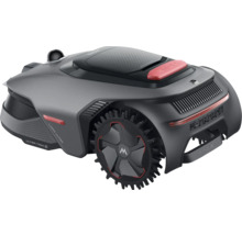 Mähroboter in Grau und Schwarz