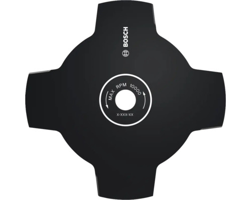 Bosch Grasschneideblatt mit vier Zähnen und einer maximalen Drehzahl von 10000 U/min