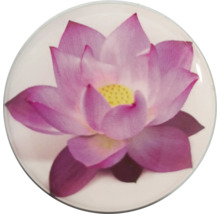 Bouton décoratif avec motif de fleur de lotus
