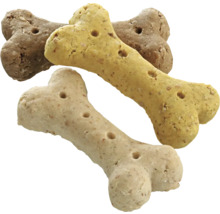 Biscuits pour chiens en forme d'os