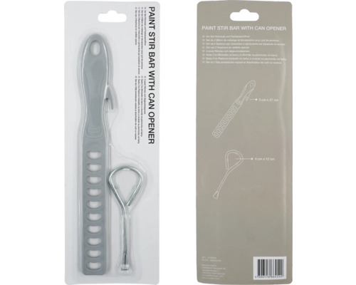 Lot de deux bâtonnets mélangeurs et ouvre-boîtes de peinture