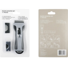 Jeu de grattoirs à vitre, onze pièces