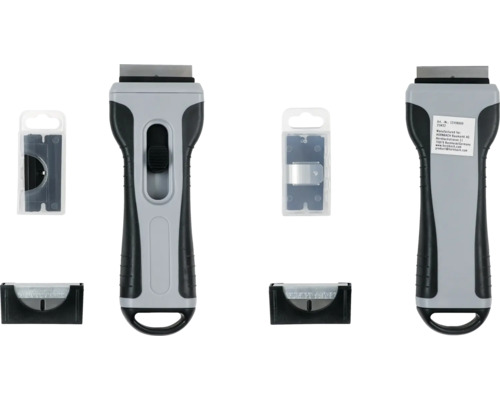 Set de grattoirs à vitre avec lames de rechange