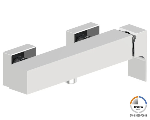 Jungborn Robinet de douche ZETA chrome Robinet mural pour salle de bains avec certification DVGW