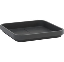 Schwarze Duschablage aus Kunststoff